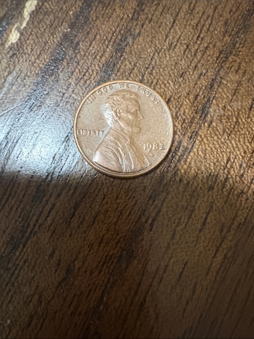 1982 Lincoln Penny with “D”